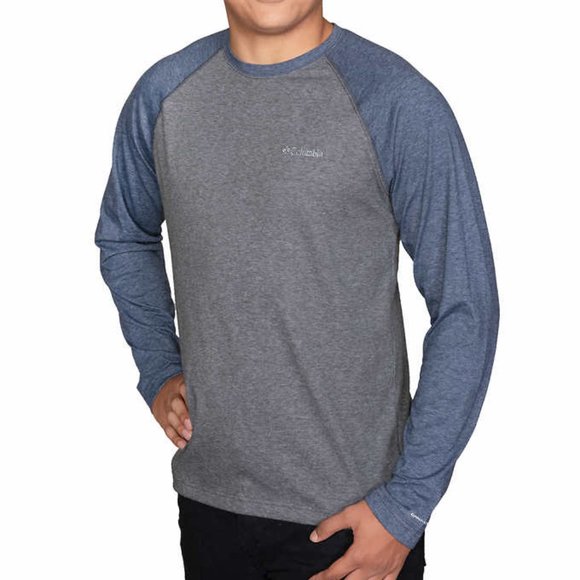 NWT Columbia Men’s Long Sleeve Raglan Tee - Picture 3 of 7